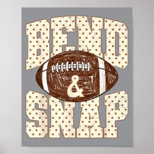 Poster Dia de Futebol Bend And Snap de Bolinhas