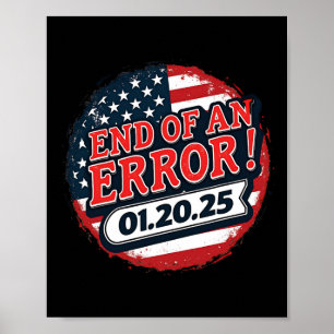 Poster Dia de Inauguração 2025 Fim de um Erro Anti Trump 