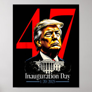 Poster Dia de Inauguração do Presidente Trump 2025