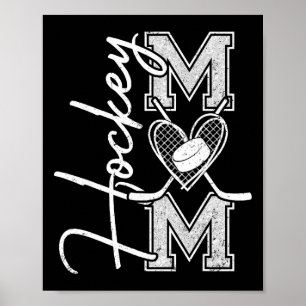Poster Dia de Jogo da Mãe de Hóquei no Gelo Mãe 