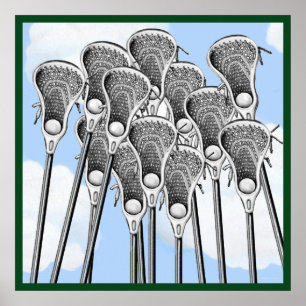 Poster Dia de Jogo do Cartaz de Lacrosse