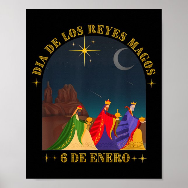 Poster Dia De Los Es Magos 6 De Enero Ephany  (Frente)