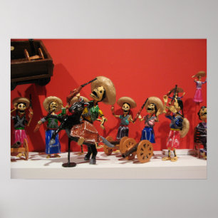 Poster Dia de los Muertos Bandoleros