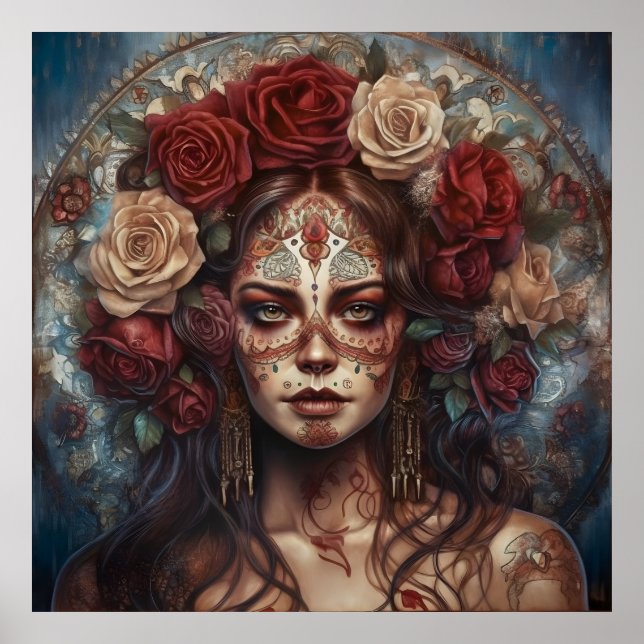 Poster Dia de los Muertos da Arte Morta (Frente)