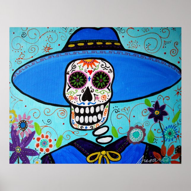 PÓSTER DIA DE LOS MUERTOS MARIACHI (Frente)
