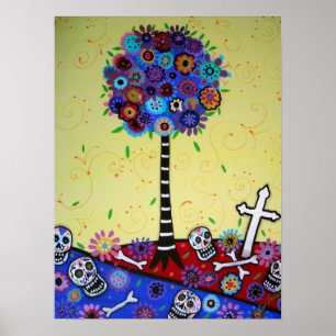 PÓSTER DIA DE LOS MUERTOS POR PRISARTES