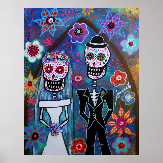 POSTER DIA DE LOS MUERTOS WEDDING (Frente)