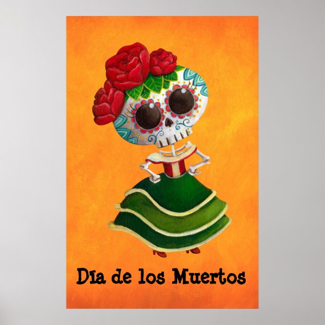 Póster Dia de Muertos Má Morte Mexicana (Frente)