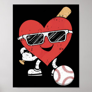 Poster Dia de os namorados Baseball Cute Sports Men Crian