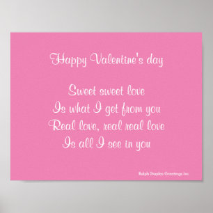 Poster Dia de os namorados de amor real