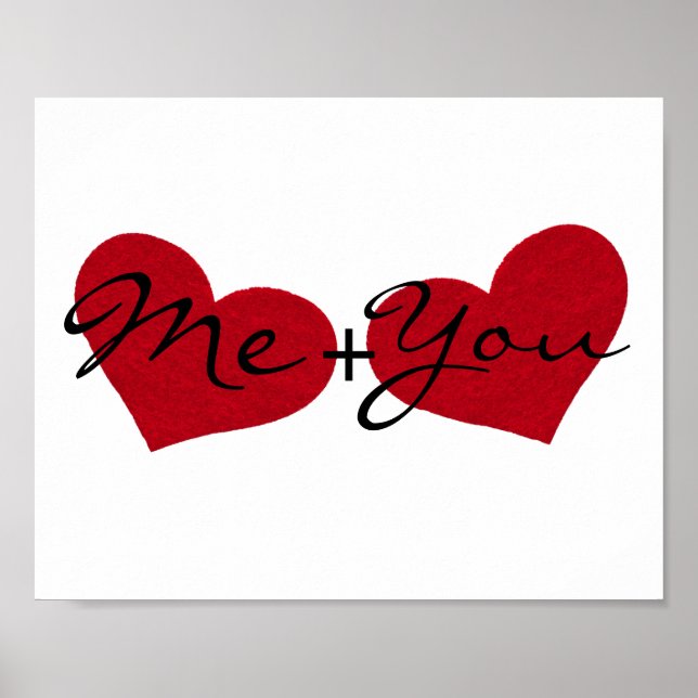 Póster dia de os namorados "Eu e você" (Frente)