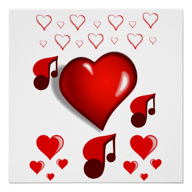 Póster Dia de os namorados poster (Frente)