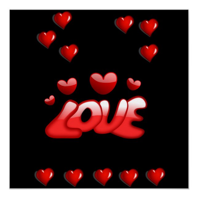 Póster Dia de os namorados poster (Frente)