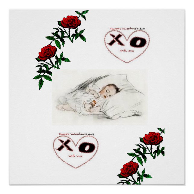 Póster Dia de os namorados poster (Frente)