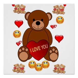 Póster Dia de os namorados poster