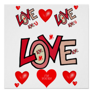 Póster Dia de os namorados poster