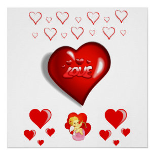 Póster Dia de os namorados poster