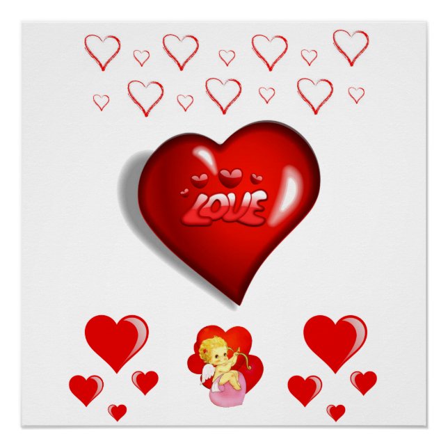 Póster Dia de os namorados poster (Frente)