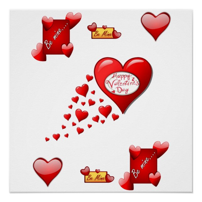 Póster Dia de os namorados poster (Frente)