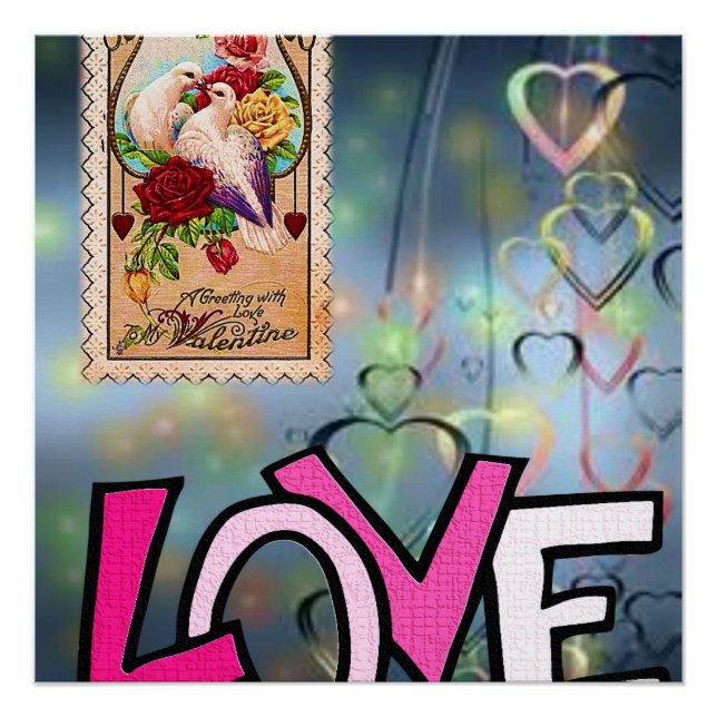 Póster Dia de os namorados poster (Frente)