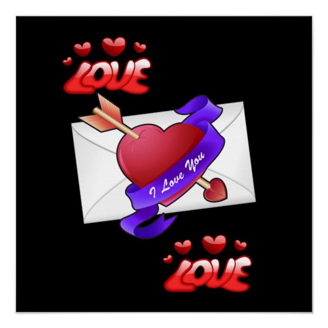 Póster Dia de os namorados poster (Frente)