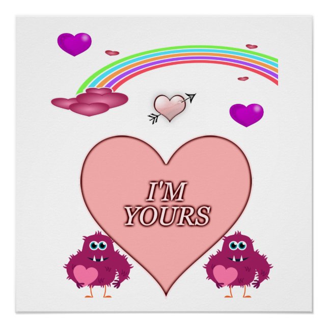 Póster Dia de os namorados poster (Frente)