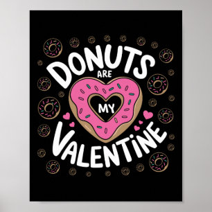 Poster Dia de os namorados Rosquinha Tee Heart Rosquinha