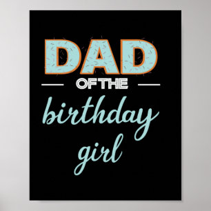 Poster dia de os pais Da Garota De Aniversário