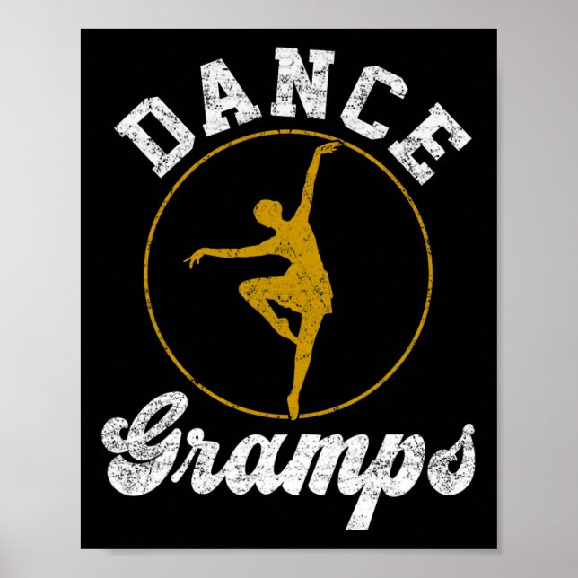 Poster Dia de os pais Dance Gramps Dance Lover (Frente)