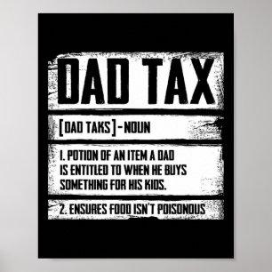 Poster Dia de os pais De Definição De Imposto De pai Para