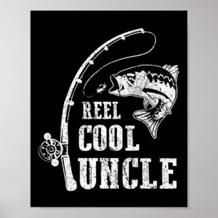 Poster Dia de os pais de Pai de pesca do tio Legal