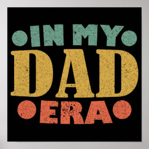 Poster Dia de os pais De Vintagem Retroativa Na Era Do Me