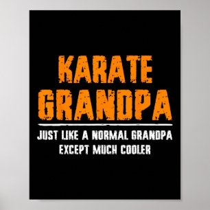 Poster Dia de os pais do avô Karate - Vovô masculino