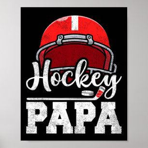 Poster Dia de os pais do Dia do Jogador de Hóquei do Papa