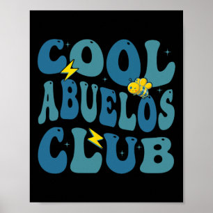 Poster Dia de os pais do Groovy Retro Legal Abuelos Club