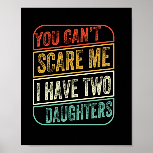 Poster Dia de os pais Eu Tenho Duas Filhas (Frente)