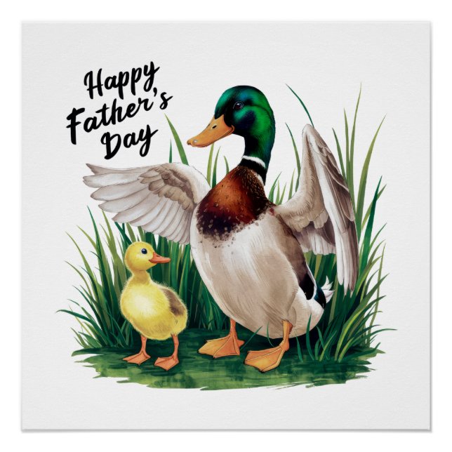 Póster Dia de os pais Feliz (Frente)
