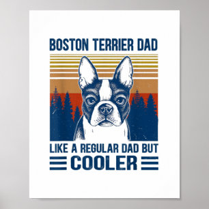 Poster Dia de os pais Pai Boston Terrier