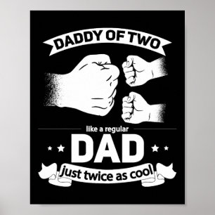 Poster Dia de os pais Quadrado De Dois Pais Legal De 2