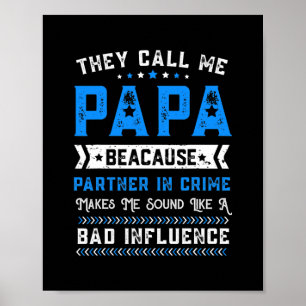 Poster Dia de os pais Vovô, Chamam-Me Papá