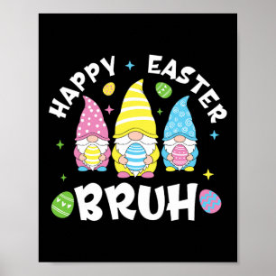 Poster Dia de Páscoa Bruh Coelho Engraçado Coelho Feliz P