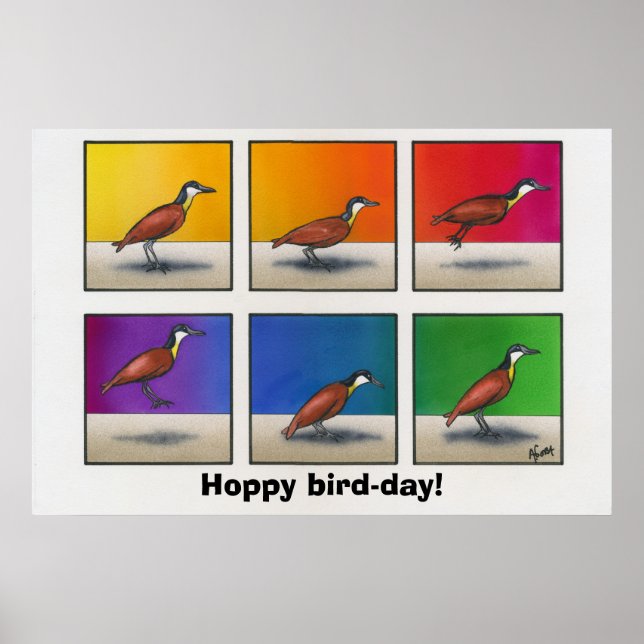Póster Dia de pássaro! (Frente)