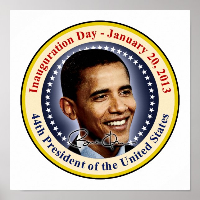 Póster Dia de Posse do Presidente Obama (Frente)