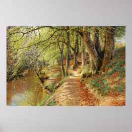 Poster Dia de primavera na floresta por Peder Mork Monste