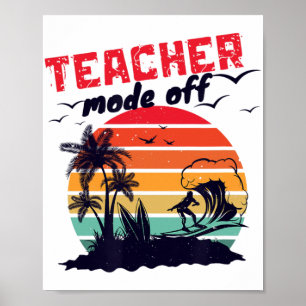 Poster Dia De Professora Modo De Professora Desligado 10