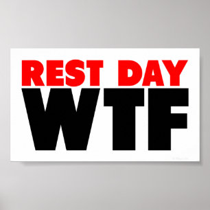 Póster Dia de resto WTF