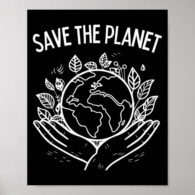 Poster Dia de salvar o planeta Terra 2025 Meio ambiente D (Frente)
