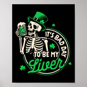 Poster Dia de São Patrício Cerveja É um dia D para ser