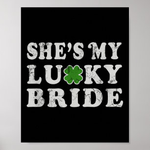 Poster Dia de São Patrício Chega Meu Chá de casamento De