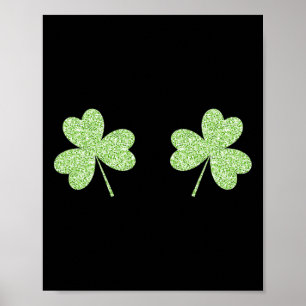 Poster Dia de São Patrício Shamrock Breast Dia de S.patri